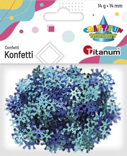 Konfetti Titanum Craft-Fun Series płatki śniegu 14mm (284807)