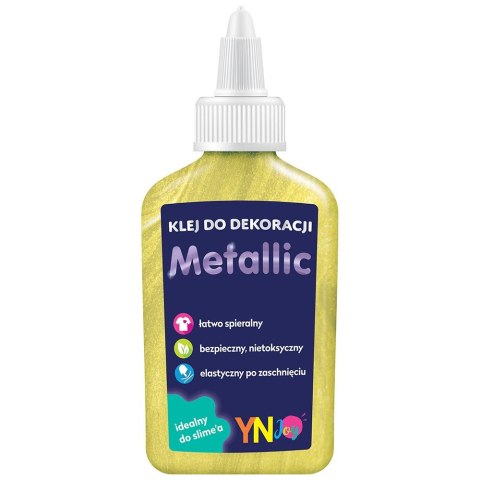Klej w płynie brokat metalic 40g Interdruk (IKLDEKMET)