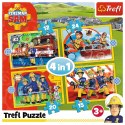 Puzzle Trefl Pomocny Strażak Sam 4w1 el. (34373)