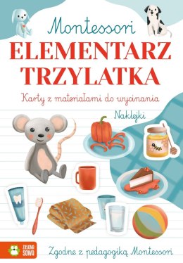 Książeczka edukacyjna Zielona Sowa Montessori. Elementarz trzylatka