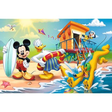 Puzzle Ciekawy dzień Mikiego i przyjaciół 60 el. Trefl (17359)