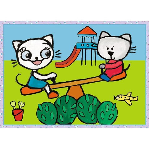 Puzzle Dzień Kici Koci 4w1 el. Trefl (34372)