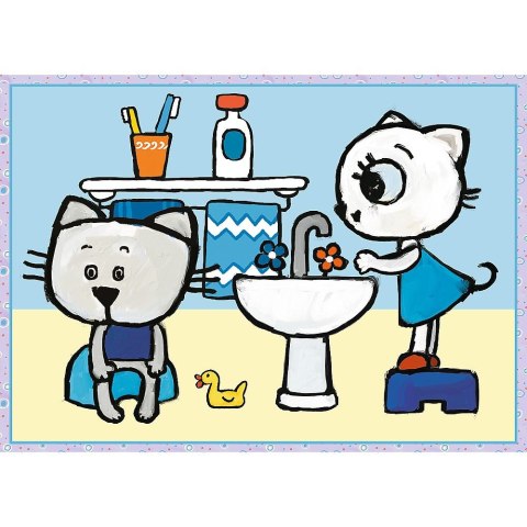 Puzzle Dzień Kici Koci 4w1 el. Trefl (34372)