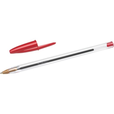 Długopis olejowy Cristal wkład czerwony 1,0mm Bic