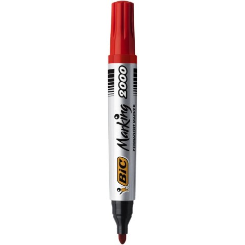 Marker permanentny Marking 2000 wkład czerwony 1,5mm okrągła końcówka Bic (8209133)