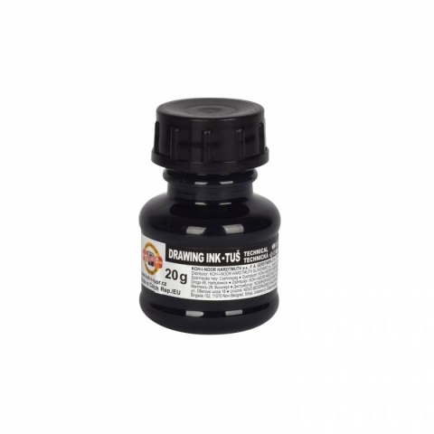 Tusz kreślarski kolor: czarny 20ml Koh-I-Noor (141722)