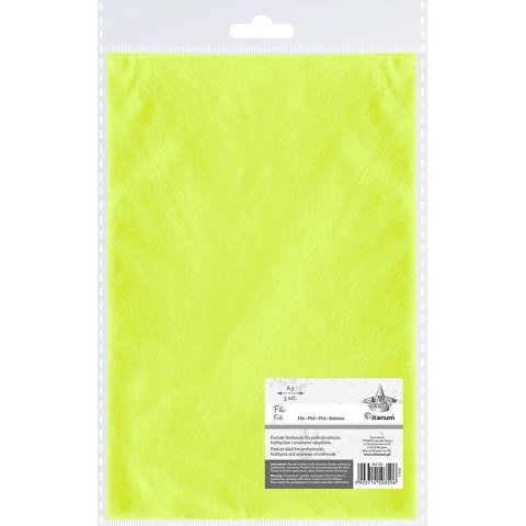 Filc Craft-Fun Series A3 kolor: limonkowy 5 ark. Titanum (F-20602)