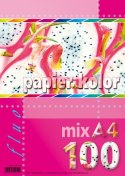 Papier kolorowy Kreska fluo A4 mix 80g