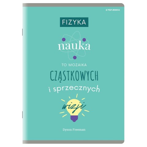 Zeszyt A5 fizyka 60k. 80g krata [mm:] 150x210 TOP-2000 (400160589)