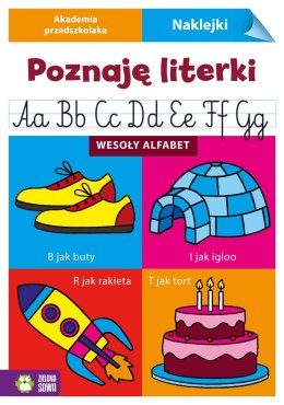 Książeczka edukacyjna Zielona Sowa Akademia przedszkolaka. Poznaję literki. Wesoły alfabet