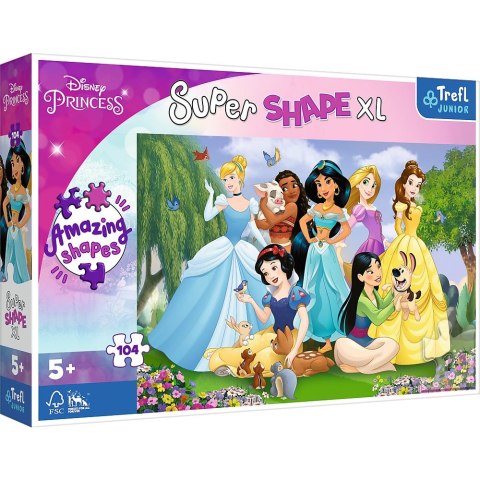 Puzzle Trefl Disney Princess XL Księżniczki w ogrodzie 104 el. (50019)