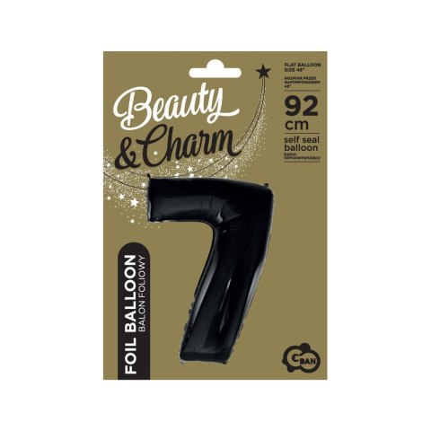 Balon foliowy cyfra 7 CZARNA 45cal Godan (FG-C85CZ0)
