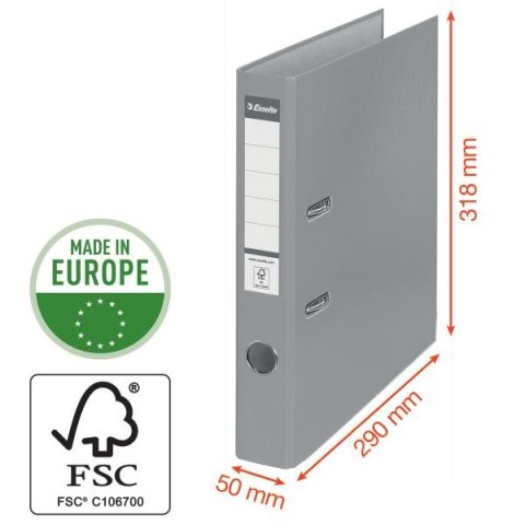 Segregator dźwigniowy Ekonomiczny A4 50mm bordowy Esselte (81173)