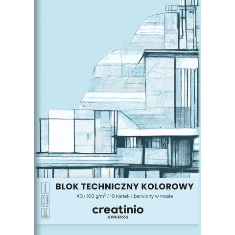 Blok techniczny Top 2000 Creatinio A3 kolorowy 160g 10k (400176680)