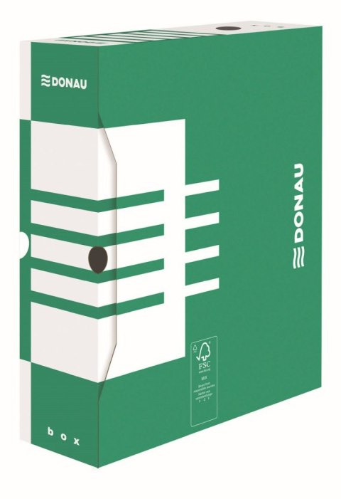 Pudło archiwizacyjne A4 zielony karton [mm:] 100x340x 297 Donau (7661301FSC-06)