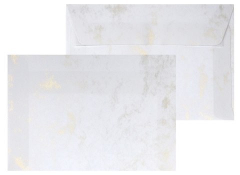 Koperta A4 marmur złoty złota Galeria Papieru (280293) 10 sztuk
