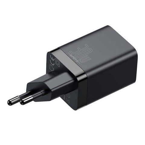 Baseus Ładowarka sieciowa Super Si Pro Quick Charger USB+USB-C 30W czarna