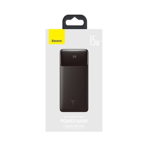 Baseus Power bank Bipow 20000mAh | 2xUSB | USB-C | 15W | czarny