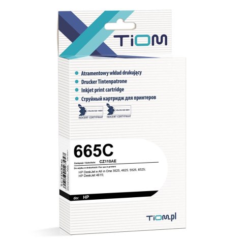 Tusz Tiom do HP 655C | CZ110AE | 600 str. | cyan