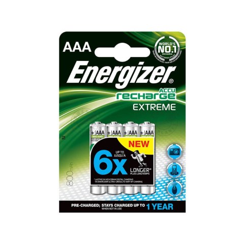 Akumulator Energizer Extreme AAA /4 szt. 800mAh