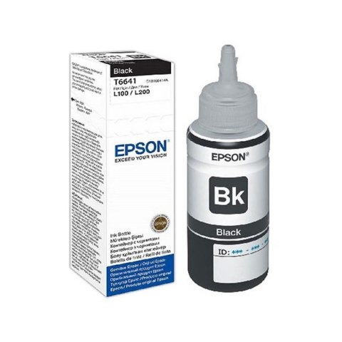 Butelka z tuszem Epson T6641 do L-100/200/210/300/355/550 | 70ml | black