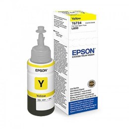 Butelka z tuszem Epson T6734 do L800, L1800 | 70ml | yellow