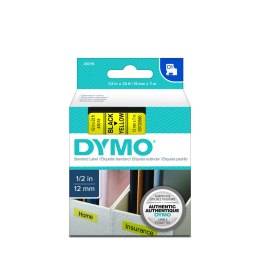 Dymo taśma do drukarek etykiet, D1 45018 | 12mm x 7m | czarny / żółty