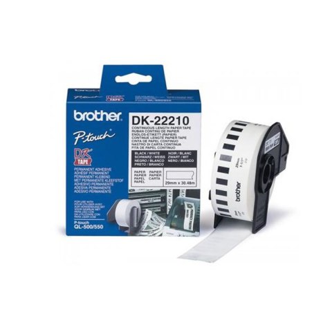 Etykieta Brother do QL-500/550/560/650/1050/1060N | 29mm x 30,48m DK22210