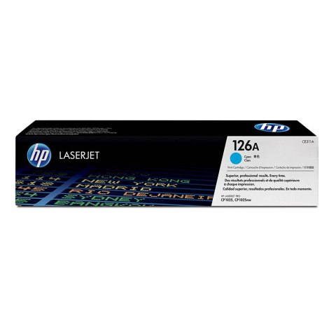 Toner HP 126A do Color LaserJet Pro CP1025, M175/275 | 1 000 str. | cyan