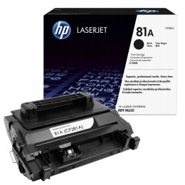 Toner HP 81A do LJ ENTERPRISE M604/605/606/630 | 10 500 str. | black