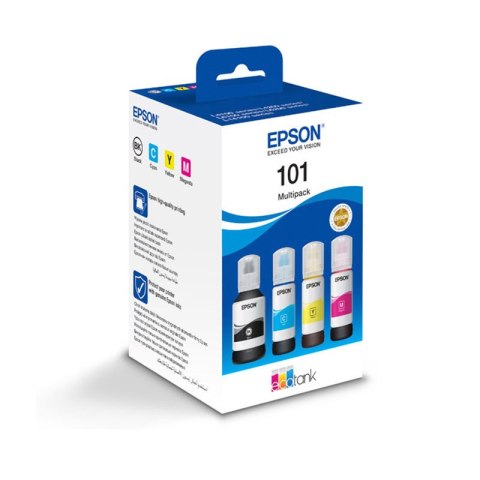 Tusz Epson 101 do EcoTank L6160/6170/4150/4160 | 25,5 k | CMYK Multipack