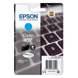 Tusz Epson 407 do WF-4745DTWF | 20,3 ml | Cyan