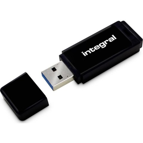 Integral USB 32GB Black, USB 2.0 with removable cap