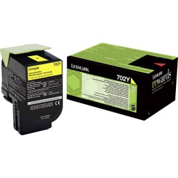 Kaseta z tonerem Lexmark 702Y do CS-310/410/510 | zwrotny | 1 000 str. | yellow