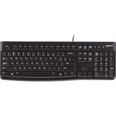 Logitech klawiatura K120 | przewodowa | USB | black