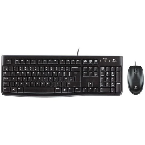 Logitech zestaw klawiatura + mysz MK120 optyczna | USB | przewodowa