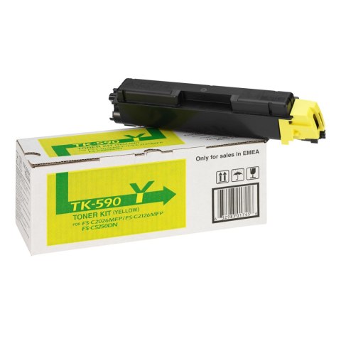 Toner Kyocera TK-590Y do FS-C2026/C2126 | 5 000 str. | yellow