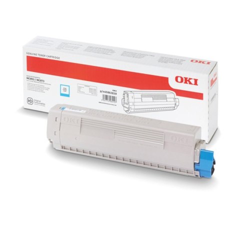 Toner Oki do MC853/MC873 | 7 300 str. | cyan