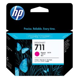 Zestaw trzech tuszy HP 711 do Designjet T120/520 | 3 x 29ml | magenta