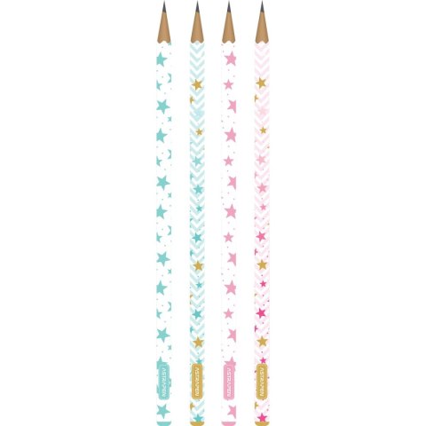 Ołówek ASTRAPEN STARS grafitowy HB trójkątny HB Astra (206023007)