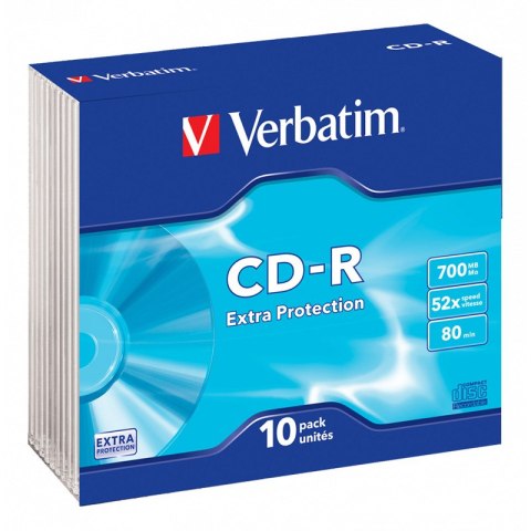 Verbatim CD-R | 700MB | x52 | slim 10szt | DataLife