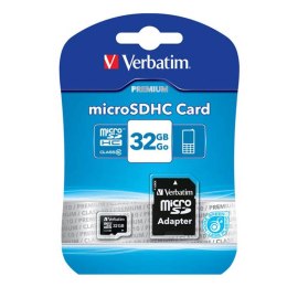 Verbatim Karta pamięci micro SDHC U1 | 32GB | UHS-I | Class 10 z adapterem