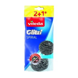 Vileda zmywaki stalowe Glitzi Spiral INOX 3 szt. 160561