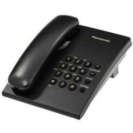 Telefon Panasonic KX-TS500PDB przewodowy czarny