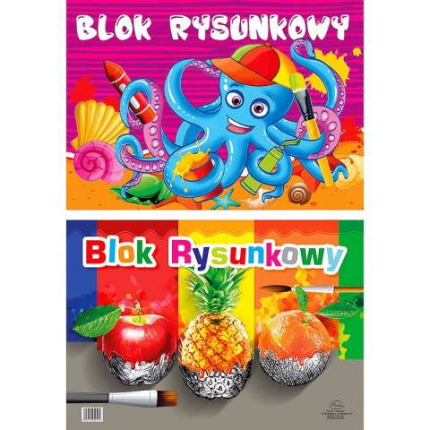 Blok rysunkowy Protos A3 biały 80g 19k [mm:] 297x420