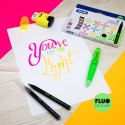 Flamaster Brush Fluo pędzelkowe 6 kol. Milan (0612606FL)