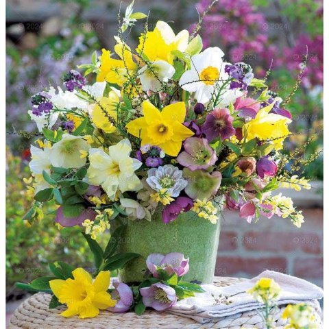 Kalendarz ścienny BUKIETY KWIATÓW 13-planszowe 2024 320mm x 470mm Lucrum (RW12)