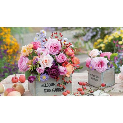 Kalendarz ścienny notatnikowy 2024 KOMPOZYCJA KWIATOWE 220mm x 490mm Lucrum (WN02)