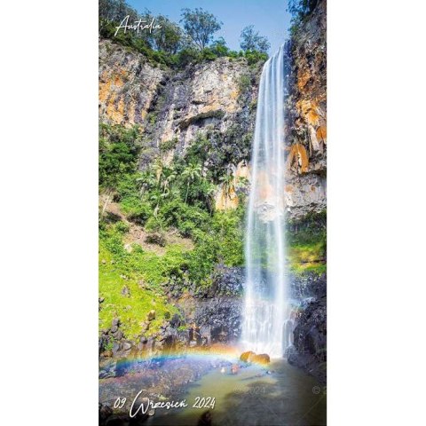 Kalendarz ścienny WODOSPADY ŚWIATA 13-planszowe 2024 320mm x 470mm Lucrum (RW10)