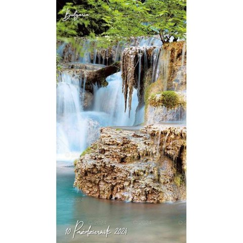 Kalendarz ścienny WODOSPADY ŚWIATA 13-planszowe 2024 320mm x 470mm Lucrum (RW10)